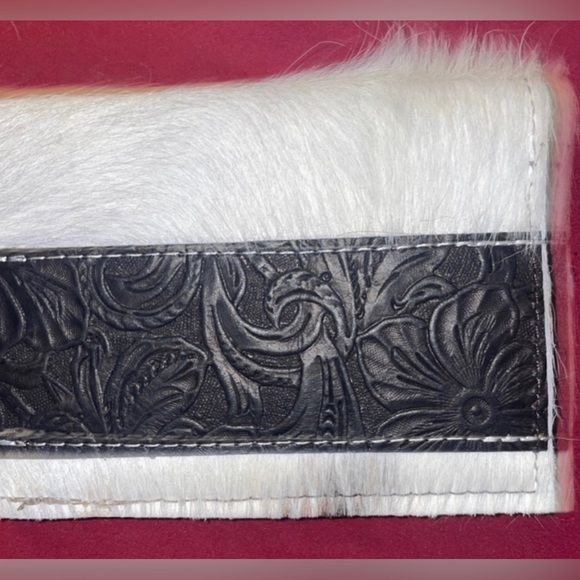 Cowhide/leather compact wallet - Picture 1 of 3